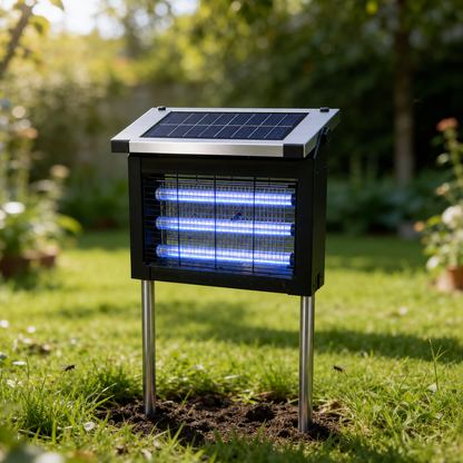 The Solar Bug Zapper For Bug-Free Outdoor Nights