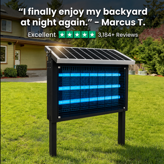 The Solar Bug Zapper For Bug-Free Outdoor Nights