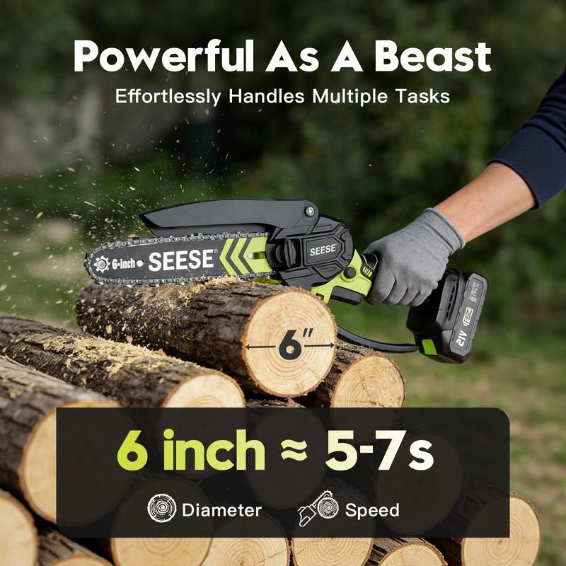 SEESE Brushless Mini ChainSaw