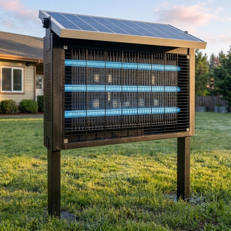 The Solar Bug Zapper For Bug-Free Outdoor Nights