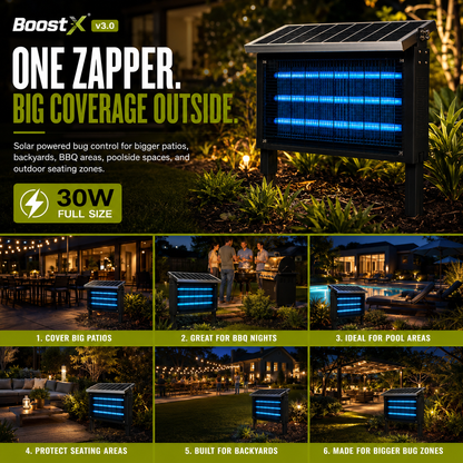 Solar Bug Zapper - For Bug Free Outdoor Nights